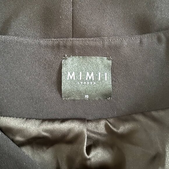 MIMII London Off Shoulder Black Blazer Dress Sz. XS - Picture 5 of 5